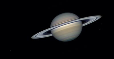 Saturn 11.10.2026 0:20 MSK. Tethys, Dione, Enceladus. - Astrophotography