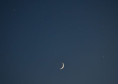 Сближение Луны, Венеры и Юпитера 22.02.23