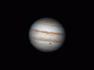 Animation of Jupiter and Europe, 24.08.2022