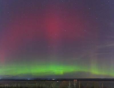Полярное сияние и Большая Медведица