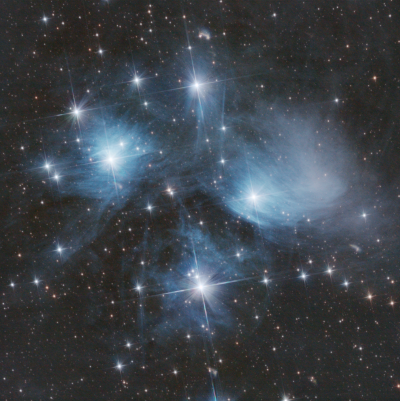 M45 (The Pleiades) - first light of SW Quattro 150P - астрофотография