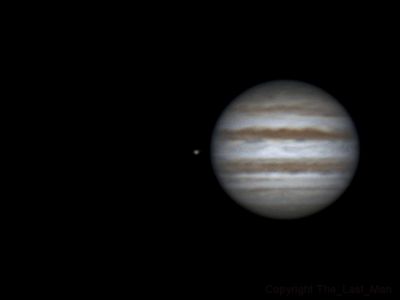 Rotation of Jupiter and Io (22:14-00:09, 04-05 feb 2015)