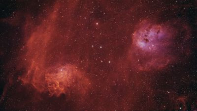 The Flaming Star Nebula and the Tadpoles - Astrophotography