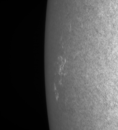 Флоккулы на краю диска Солнца  01.06.2021 - астрофотография