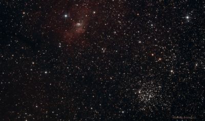 Скопление M52 и Пузырь (NGC7635) 05.10.2022 - астрофотография