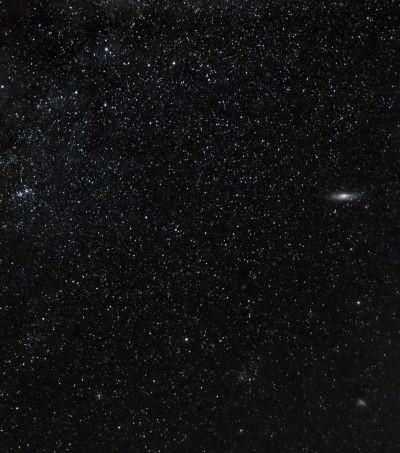 M 31, M33, X h Persei, and the Milky Way - Astrophotography