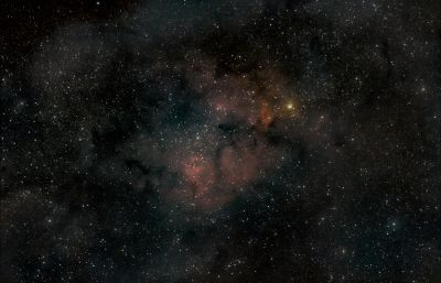 Elephant's Trunk and Garnet Star - Astrophotography