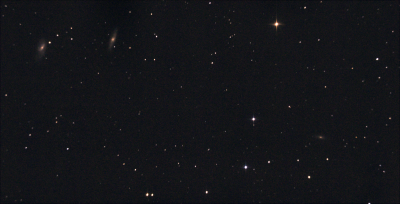 Трио галактик NGC 3628, М 65 и М 66. М 66 в созвездии Льва. 10.04.2021. 