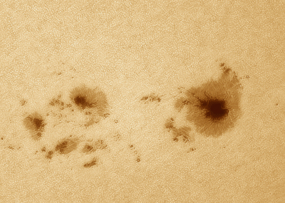 Солнце. Группа пятен 3738 анимация за 21 минуту