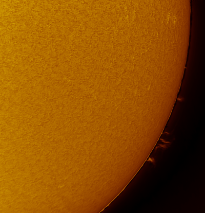 Sun (H-alpha) and Protuberance. 26.06.19. - астрофотография