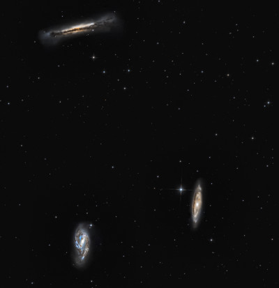 Leo Triplet new version - Astrophotography