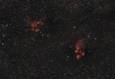 Туманность Лобстер, кошачья лапа