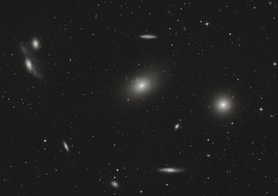 M84, M86, NGC4438, and others (Markarian's Chain) - Astrophotography