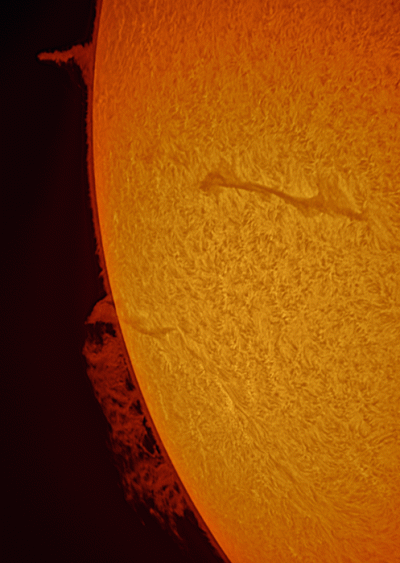 Анимация хромосферы Солнца