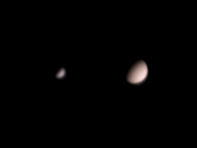 Меркурий и Венера Коллаж - астрофотография