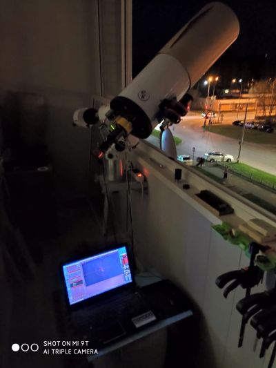 Съёмка Луны с лоджии 21.04.2024