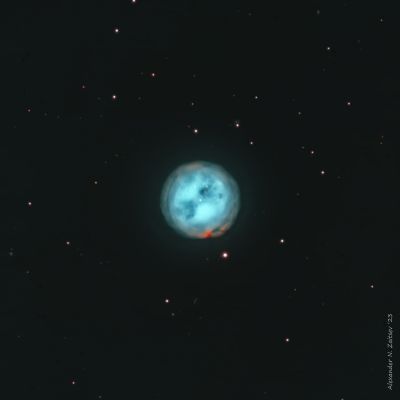 Туманность Сова (Owl Nebula)  M97 в фильтрах Ha и OIII