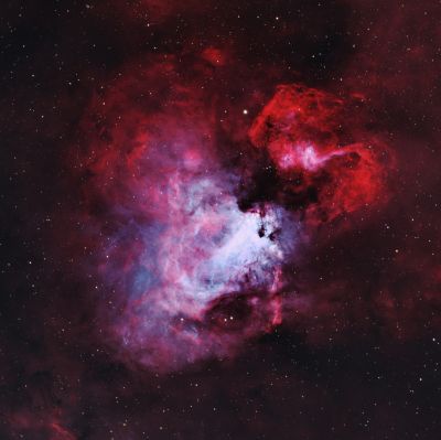 Туманность M17 (Омега) и окрестности