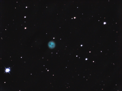 Планетарная туманность Сова в созвездии Большой медведицы. 24-25.03.2023