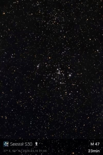 M 47 (NGC 2422) - Seestar S30 - Astrophotography