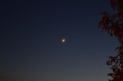 The Moon near Venus and Jupiter. - Astrophotography
