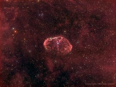 Crescent Nebula (NGC6888) in Cygnus HaRGB