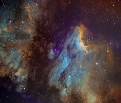 Туманность Пеликан IC 5070  - астрофотография