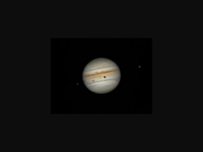 Транзит Европы и Ганимеда по Юпитеру - астрофотография