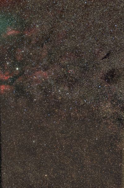 Участок МП в Лебеде , IC 1318 , NGC 6888