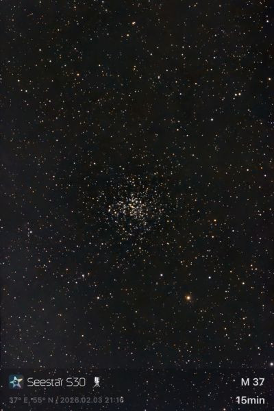 M 37 (NGC 2099) - Seestar S30 - Astrophotography