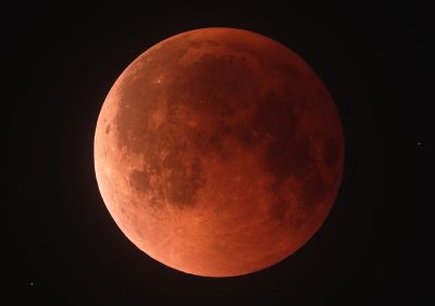 Полное лунное затмение 7.09.2025 - окончание полной фазы