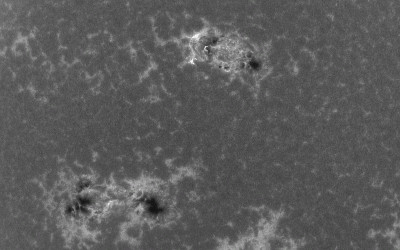Flares C 6.5 and C 8.1 in AR4479, CaK range, 29-06-2026 - Astrophotography