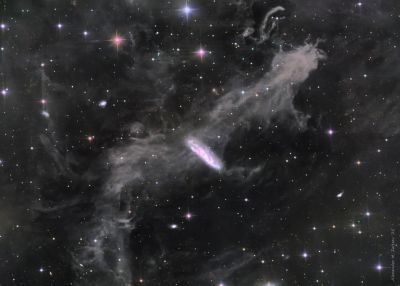 Галактика NGC 7497  в фильтрах LRGB