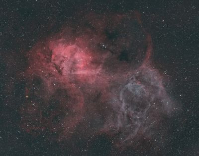 LBN 471 Sh2-132 Lion Nebula HOO - Astrophotography
