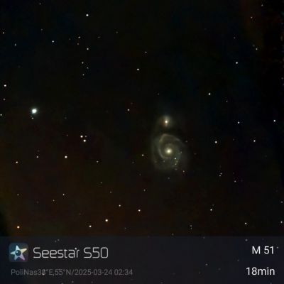 M51 - SeeStar S50 18min