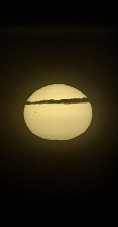 Sunset Sun through Seestar S30 Pro - Astrophotography