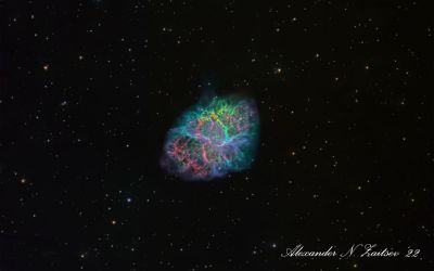 M1 (Crab Nebula) in (Sinthetic L)SHO palette
