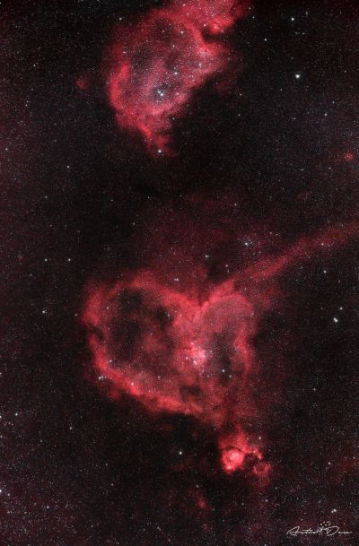 IC1805 & IC1848 - The Heart and Soul Nebulae