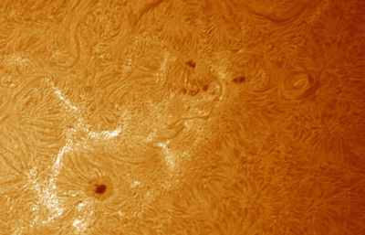 Анимация хромосферы Солнца