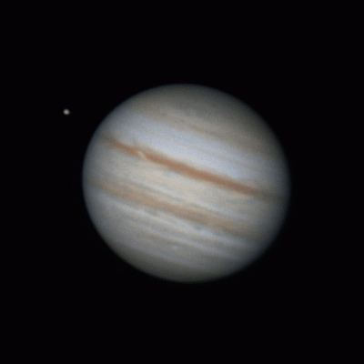 Анимация вращения Юпитера 19.08.22 (1.44 - 4.49)