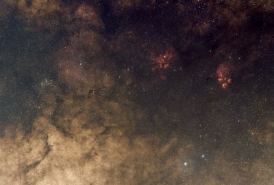 Cat's Paw Nebula and Lobster - Astrophotography