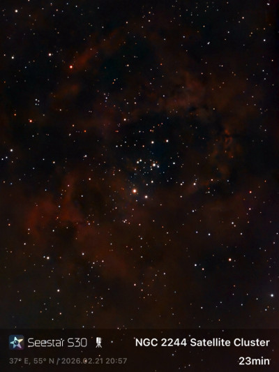 NGC 2244 Satellite Cluster - Seestar S30