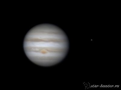 Jupiter and Europa (26 nov 2015, 7:11)