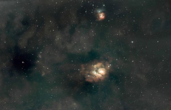 M8 Lagoon and M20 Trifid - Astrophotography