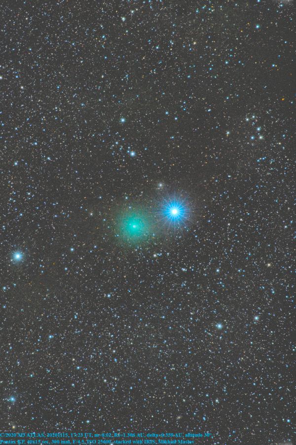 C/2020 M3 ATLAS near Bellatrix - астрофотография