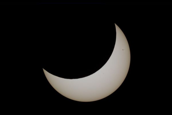 Частное солнечное затмение 25.10.2022 - максимальная фаза - астрофотография
