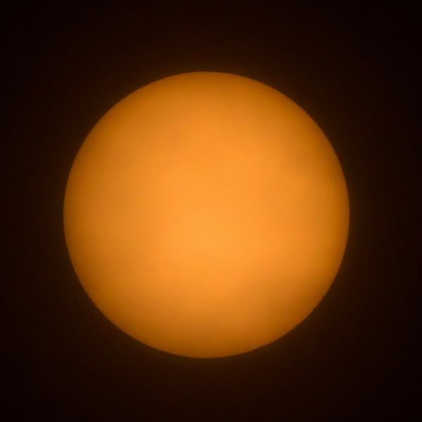 Солнечное затмение 21.06.2020 на границе зоны видимости - астрофотография