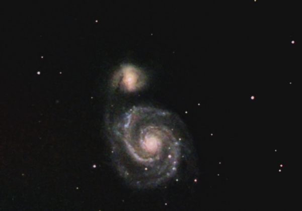 Галактика Водоворот в Гончих псах. 05.02.2022 - астрофотография