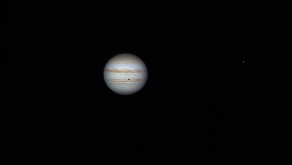 Юпитер, Ио, тень Ио и Ганимед 10.09.2022 - астрофотография