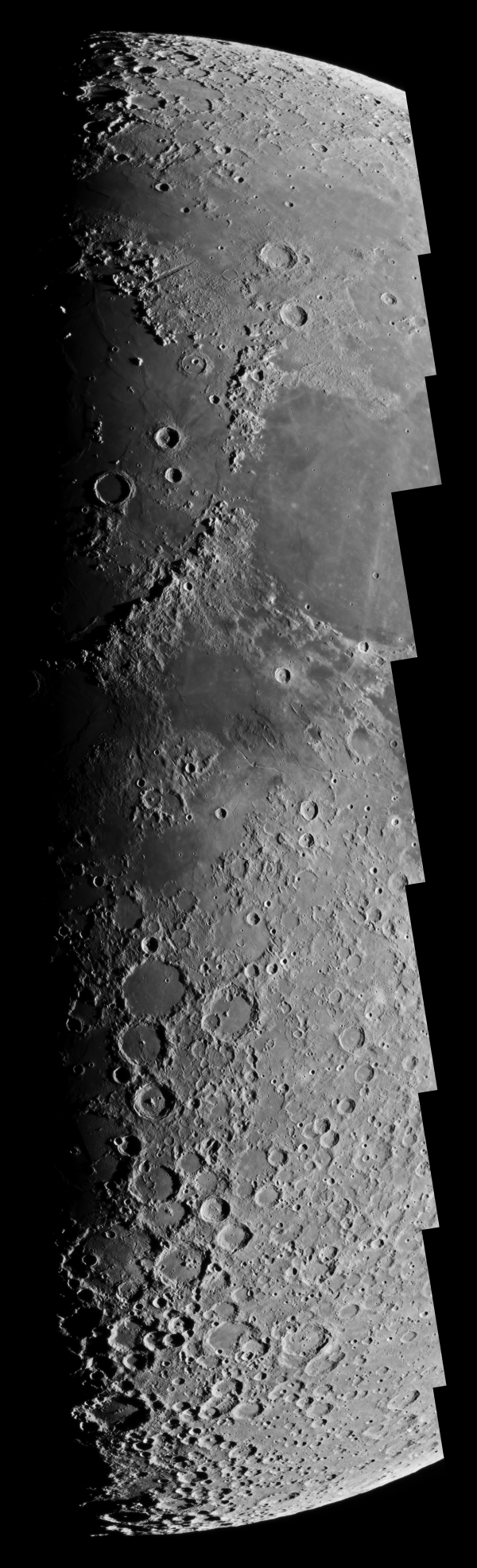 2018.02.23 Moon Terminator mosaic - астрофотография